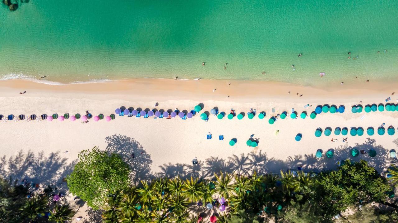 Outrigger Surin Beach Resort - Sha Extra Plus Kültér fotó Aerial view of the beach